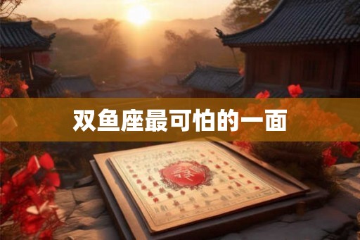 双鱼座最可怕的一面 双鱼座最可怕的一面