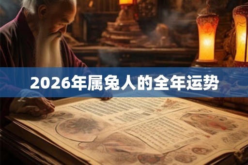 2026年属兔人的全年运势