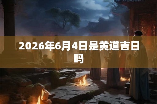 2026年6月4日是黄道吉日吗