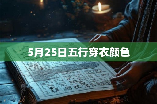 5月25日五行穿衣颜色
