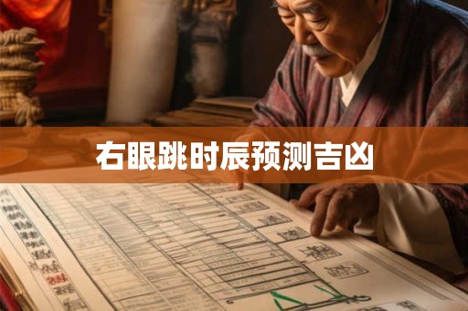 右眼跳时辰预测吉凶