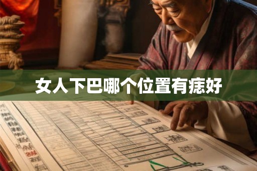 女人下巴哪个位置有痣好