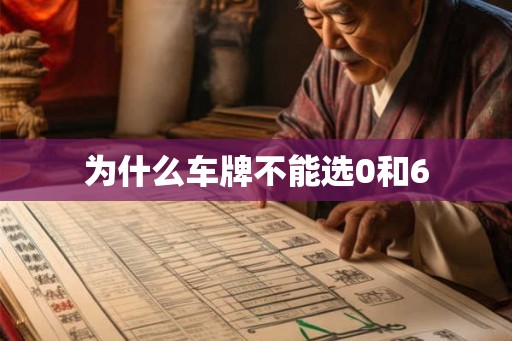 为什么车牌不能选0和6 为什么车牌不能选0和6