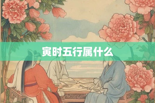 寅时五行属什么