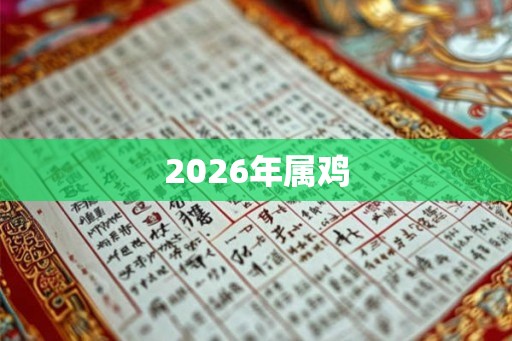 2026年属鸡
