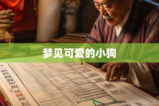 梦见可爱的小狗