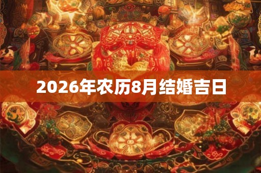2026年农历8月结婚吉日