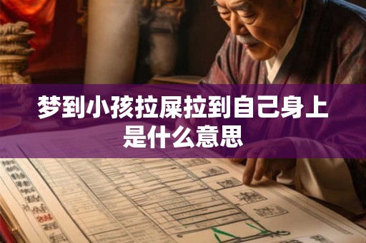 梦到小孩拉屎拉到自己身上是什么意思 梦到小孩拉屎拉到自己身上是什么意思