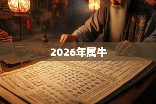 2026年属牛