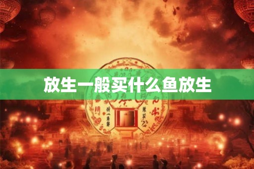 放生一般买什么鱼放生