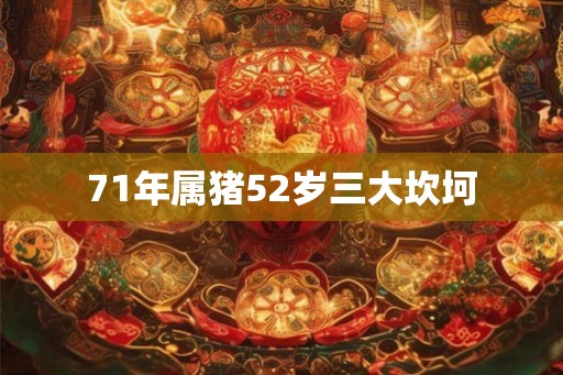 71年属猪52岁三大坎坷