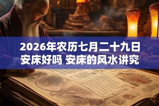 2026年农历七月二十九日安床好吗 安床的风水讲究