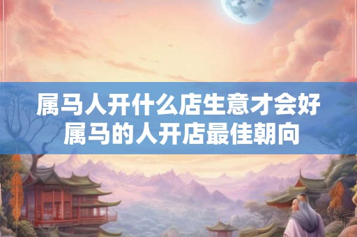 属马人开什么店生意才会好 属马的人开店最佳朝向 属马人开什么店生意才会好 属马的人开店最佳朝向