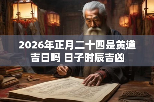 2026年正月二十四是黄道吉日吗 日子时辰吉凶