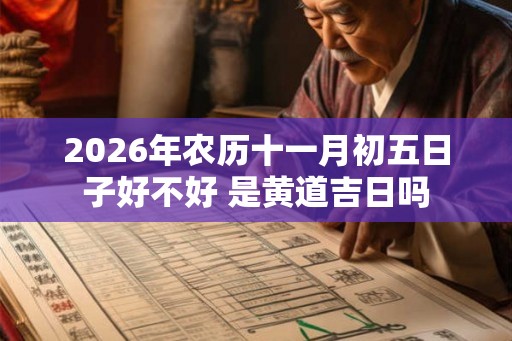 2026年农历十一月初五日子好不好 是黄道吉日吗