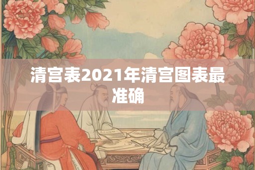 清宫表2021年清宫图表最准确