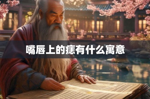 嘴唇上的痣有什么寓意