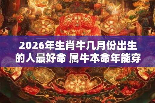 2026年生肖牛几月份出生的人最好命 属牛本命年能穿红色吗