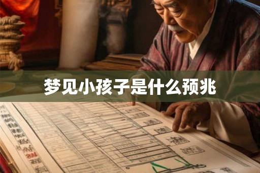 梦见小孩子是什么预兆