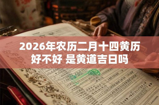 2026年农历二月十四黄历好不好 是黄道吉日吗