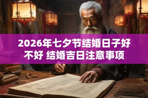 2026年七夕节结婚日子好不好 结婚吉日注意事项
