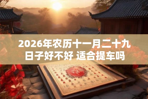 2026年农历十一月二十九日子好不好 适合提车吗