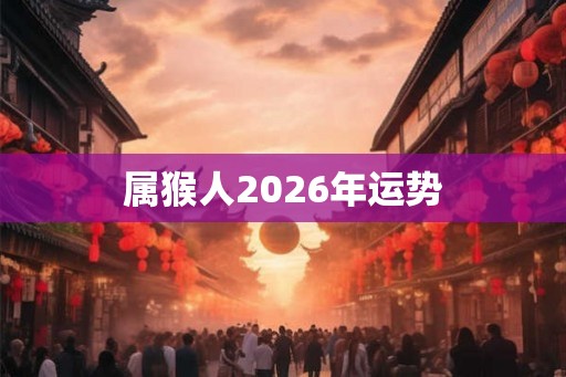 属猴人2026年运势