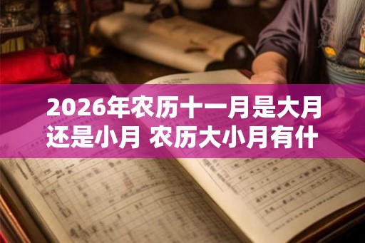 2026年农历十一月是大月还是小月 农历大小月有什么规律