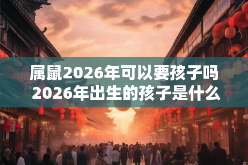 属鼠2026年可以要孩子吗 2026年出生的孩子是什么命 属鼠2026年可以要孩子吗 2026年出生的孩子是什么命