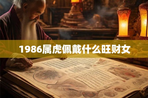 1986属虎佩戴什么旺财女