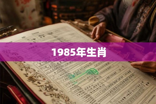 1985年生肖