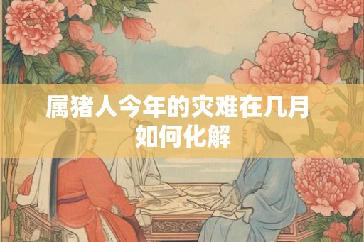 属猪人今年的灾难在几月 如何化解