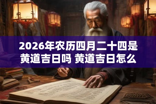 2026年农历四月二十四是黄道吉日吗 黄道吉日怎么判断