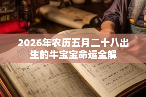 2026年农历五月二十八出生的牛宝宝命运全解