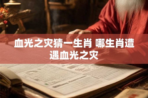 血光之灾猜一生肖 哪生肖遭遇血光之灾 血光之灾猜一生肖 哪生肖遭遇血光之灾
