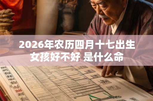 2026年农历四月十七出生女孩好不好 是什么命