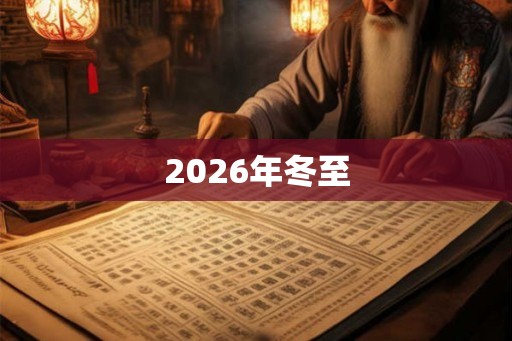 2026年冬至 2026年冬至