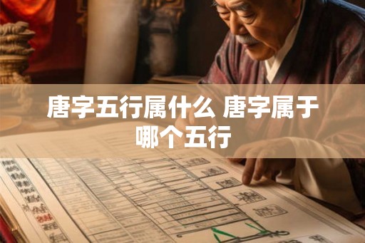 唐字五行属什么 唐字属于哪个五行