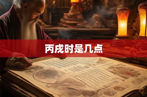 丙戌时是几点