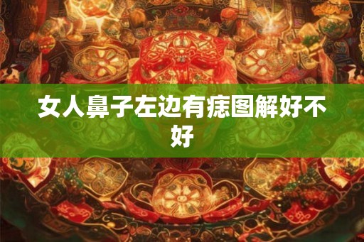 女人鼻子左边有痣图解好不好