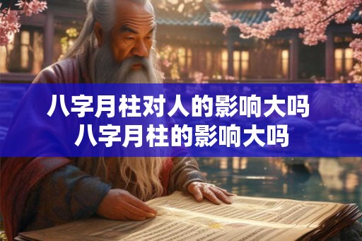 八字月柱对人的影响大吗 八字月柱的影响大吗 八字月柱对人的影响大吗 八字月柱的影响大吗