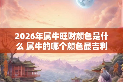 2026年属牛旺财颜色是什么 属牛的哪个颜色最吉利