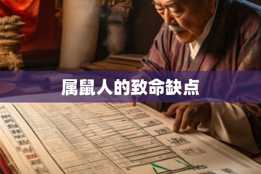属鼠人的致命缺点 属鼠人的致命缺点