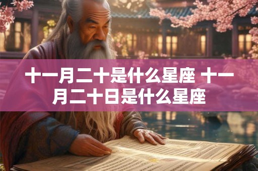十一月二十是什么星座 十一月二十日是什么星座