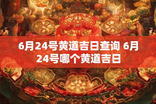 6月24号黄道吉日查询 6月24号哪个黄道吉日