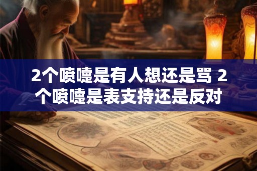 2个喷嚏是有人想还是骂 2个喷嚏是表支持还是反对