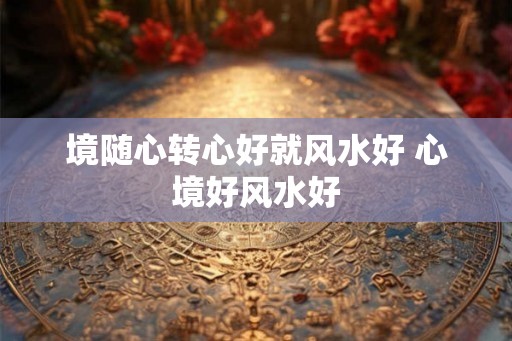 境随心转心好就风水好 心境好风水好