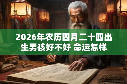 2026年农历四月二十四出生男孩好不好 命运怎样