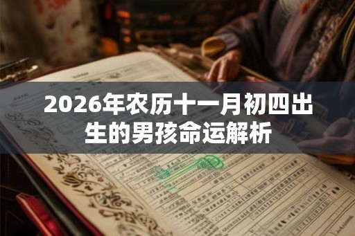 2026年农历十一月初四出生的男孩命运解析