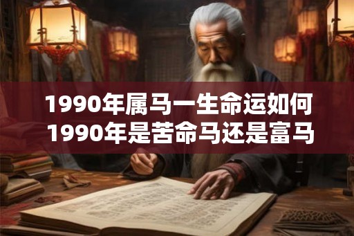 1990年属马一生命运如何 1990年是苦命马还是富马